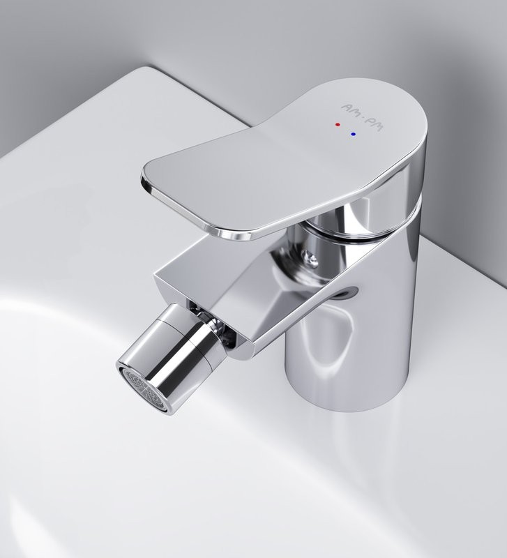 Смеситель для биде AM.PM X-Joy F85A83100 с донным клапаном, хром