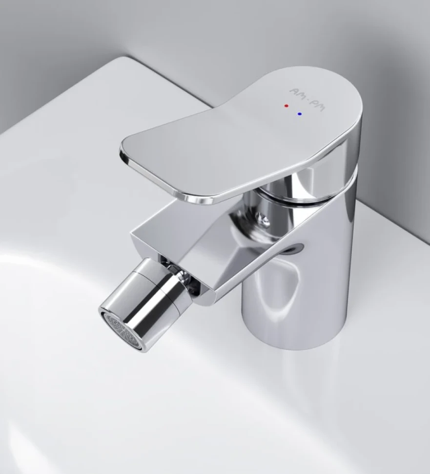 Смеситель для биде AM.PM X-Joy F85A83100 с донным клапаном, хром