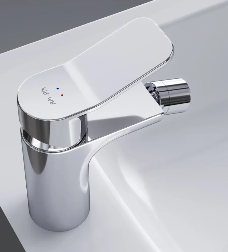 Смеситель для биде AM.PM X-Joy F85A83100 с донным клапаном, хром