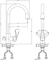 Смеситель для кухни D&K Rhein Valerius DA1361601