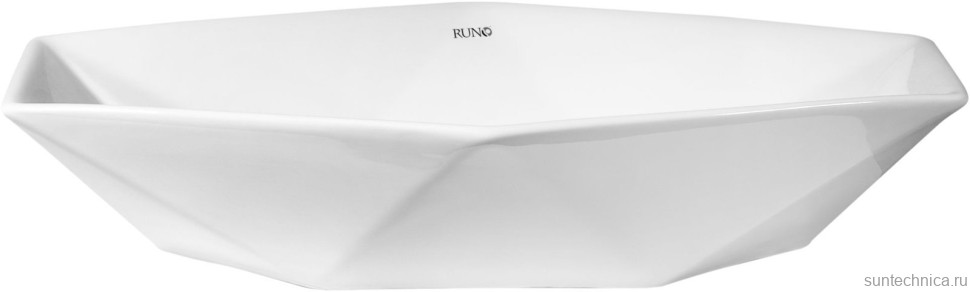 Мебель для ванной комнаты Runo Вудлайн 65 крафтовый дуб, раковина Poligono 65