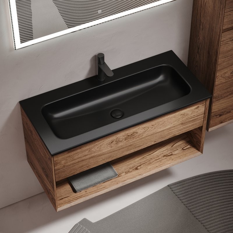 Тумба под раковину Sancos Marmi 1.0 100 дуб чарльстон