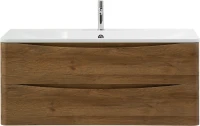 Мебель для ванной комнаты BelBagno Acqua 120 подвесная, rovere rustico, белая глянцевая раковина