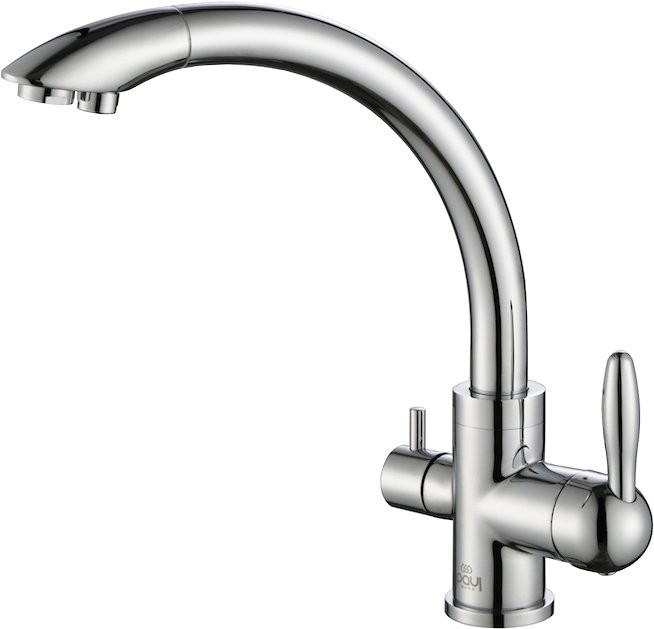Смеситель для кухни Paulmark Essen Es213001 , хром с фильтром