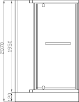 Душевой уголок Ceruttispa ZQ91T 87x87, профиль хром