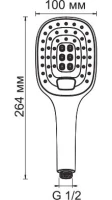 Душевая лейка Wasserkraft A062 Душевая лейка Wasserkraft A062