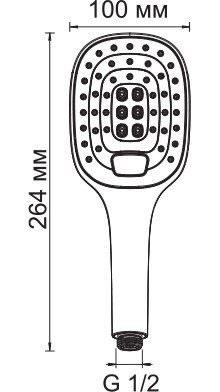 Душевая лейка Wasserkraft A062