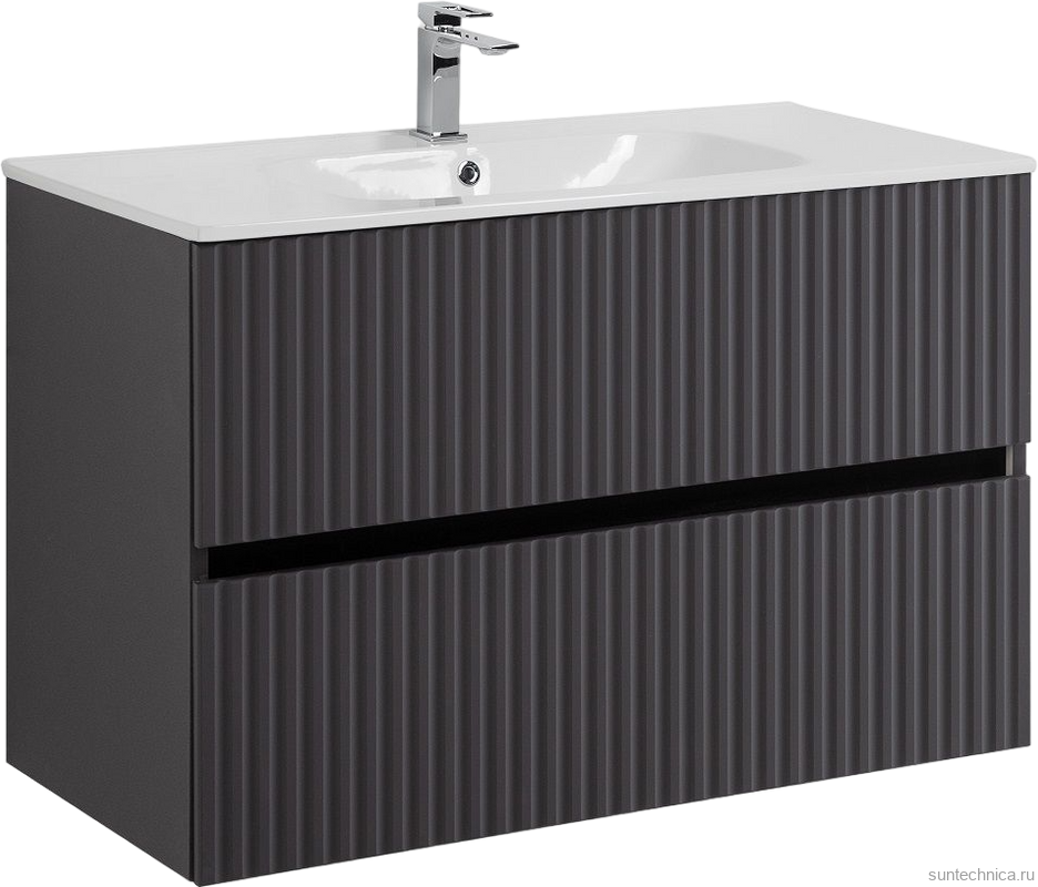 Мебель для ванной комнаты Art&Max Torino 90 подвесная, графит