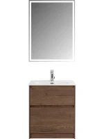 Мебель для ванной комнаты BelBagno Kraft 60 напольная, rovere tabacco, раковина BB600ETL