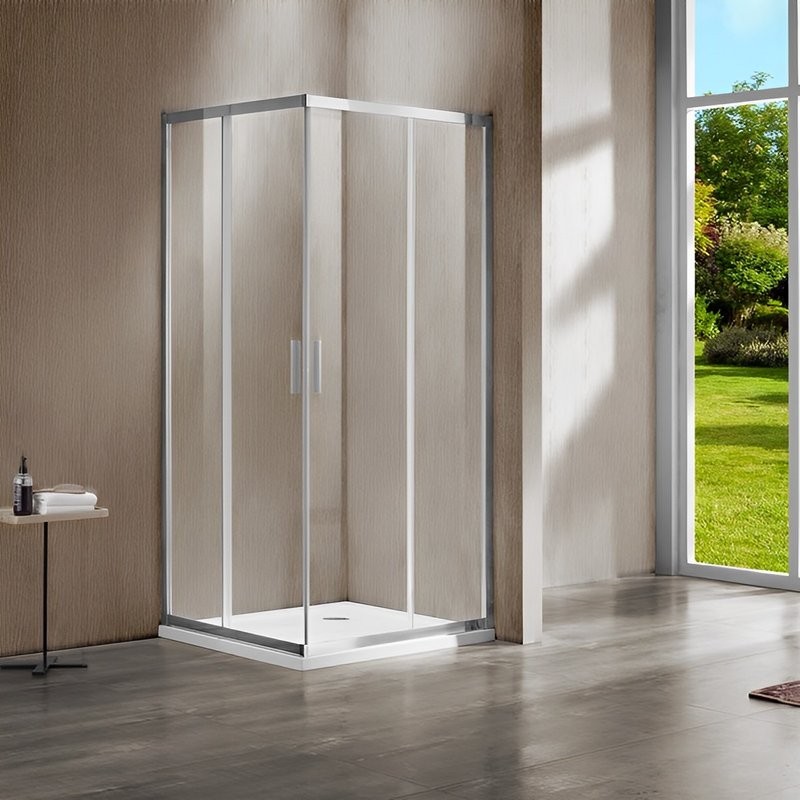 Душевой уголок Vincea Garda VSS-1G8011CL 110x80, профиль хром, стекло прозрачное