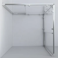 Душевой уголок Vincea Garda VSS-1G8011CL 110x80, профиль хром, стекло прозрачное