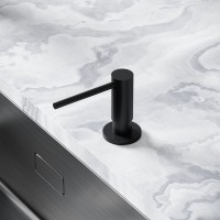 Диспенсер для кухонной мойки Sancos встраиваемый, 500 мл, черный матовый, SC40100MB