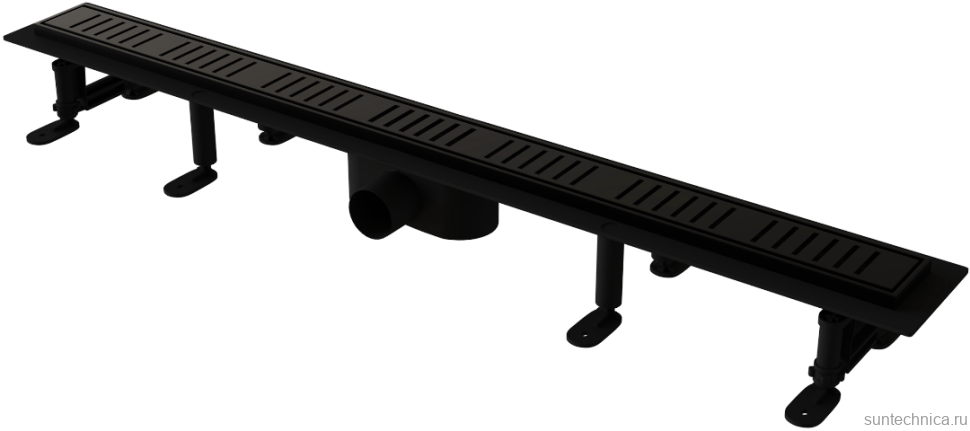 Душевой трап (лоток) RGW SDR-34B черный, 60 см
