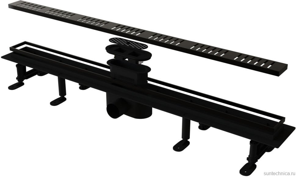 Душевой трап (лоток) RGW SDR-34B черный, 60 см