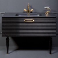 Тумба с раковиной Armadi Art Vallessi Avangarde Linea 80 черная