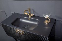 Тумба с раковиной Armadi Art Vallessi Avangarde Linea 80 черная