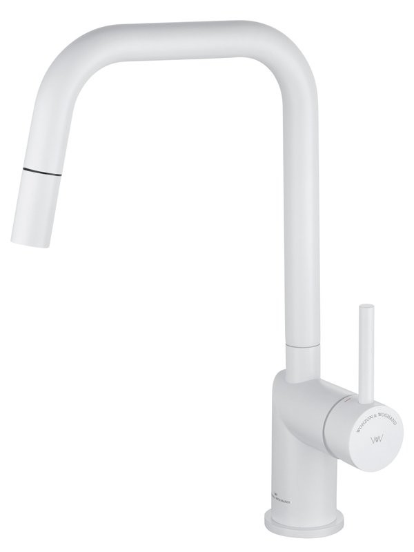 Смеситель для кухни Wonzon & Woghand WW-6018-MW матовый белый
