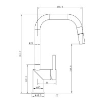 Смеситель для кухни Wonzon & Woghand WW-6018-MW матовый белый