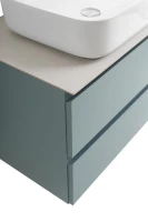 Тумба под раковину со столешницей BelBagno Kraft 60 подвесная, матовая голубая, столешница kep-60-bo