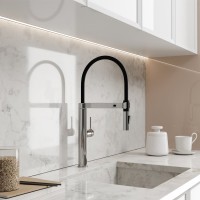 Смеситель для кухни с гибким изливом A8817, Хром