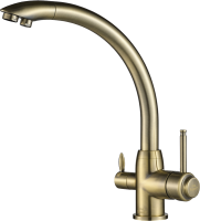Комплект Мойка Zorg Light + Смеситель Steel Hummer SH 699 BRONZE бронза + Измельчитель Bone Crusher BC 610-AS