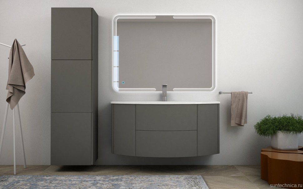 Тумба под раковину Cezares Eden 120 grigio talpa opaco