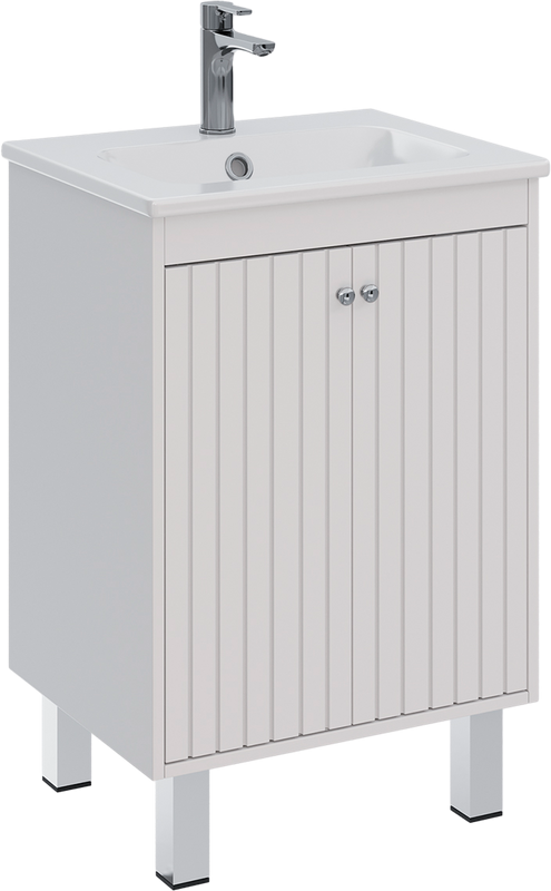 Тумба под раковину Lemark Romance 60 белая глянцевая