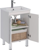 Тумба под раковину Lemark Romance 60 белая глянцевая