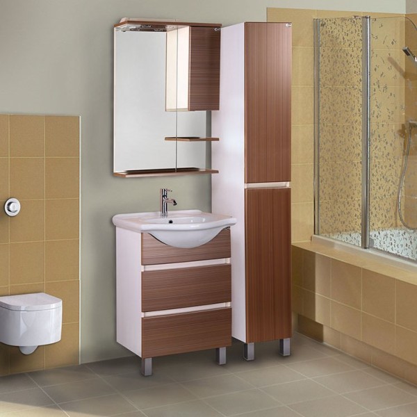 Мебель для ванной комнаты Onika Элита 60.13 штрокс коричневый