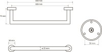 Поручень Bemeta Brilo 161307611 полированное золото