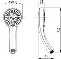 Душевая лейка Lemark LM8021C