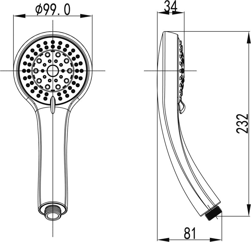 Душевая лейка Lemark LM8021C