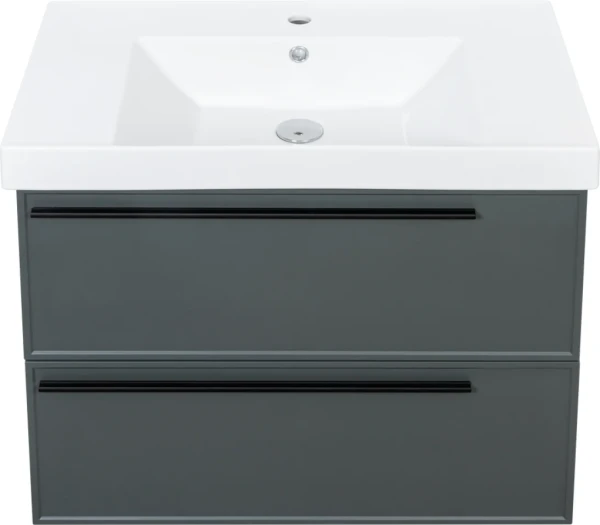 Тумба с раковиной La Fenice Elba Twin 80 серая