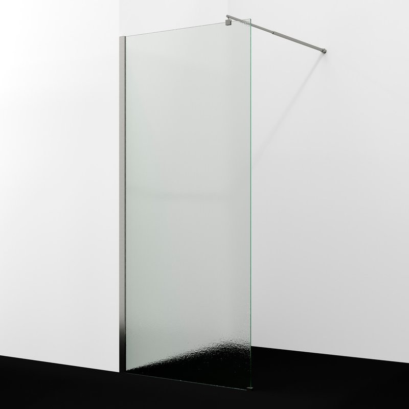 Душевая перегородка Wasserkraft Rur 30W 90 см, профиль никель, стекло текстурное