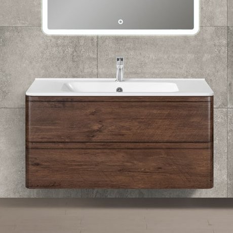 Тумба под раковину Vincea Vico 10 подвесная, темный дуб