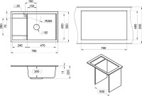 Мойка кухонная Granula 7805, черный