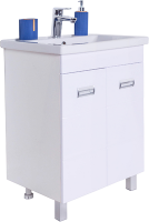 Тумба с раковиной Orange Таис 60 напольная, белый глянец