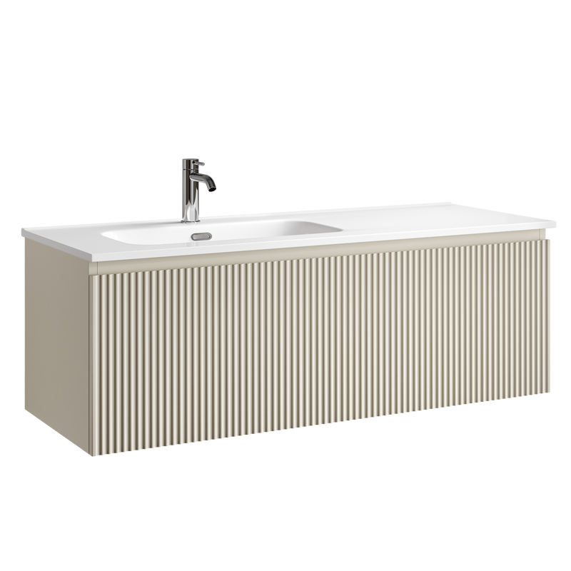 Тумба с раковиной Sancos Snob R 1.0 120, L beige soft