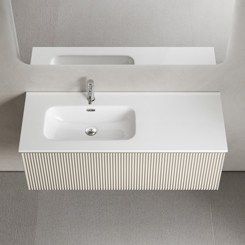 Тумба с раковиной Sancos Snob R 1.0 120, L beige soft