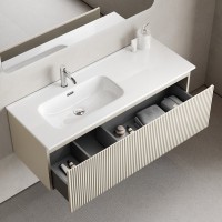 Тумба с раковиной Sancos Snob R 1.0 120, L beige soft