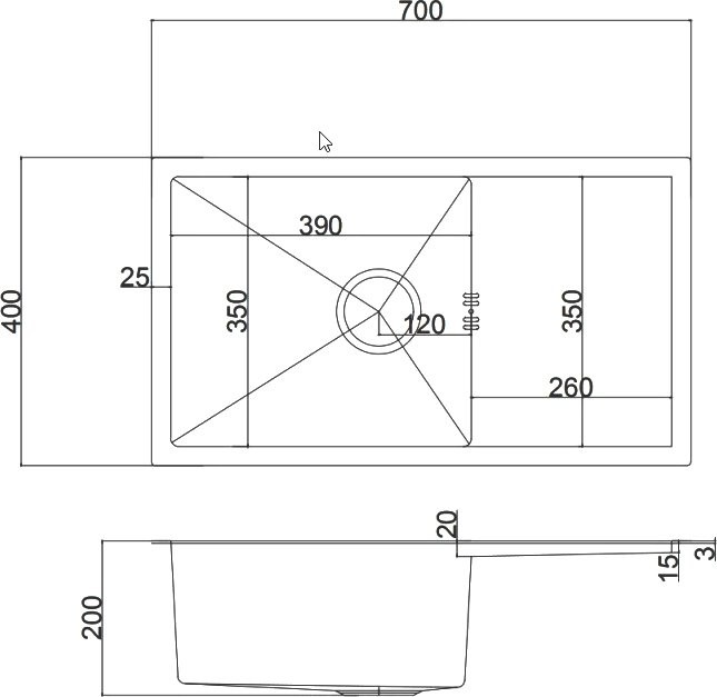 Мойка кухонная Emar PVD EMB-124 Satine