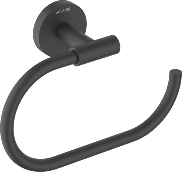Полотенцедержатель AQUATEK Оберон AQ4221MB матовый черный
