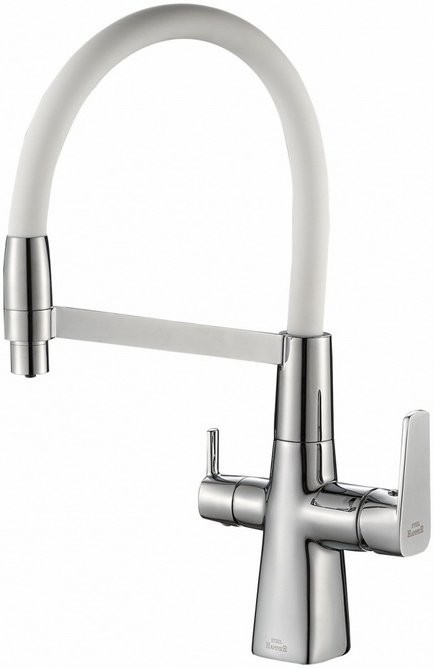 Смеситель для кухни Steel Hammer SH 818-8 CR с гибким изливом