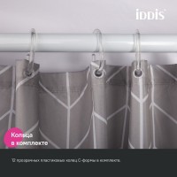 Штора для ванной IDDIS Base BD06P24i11 240х200, серая