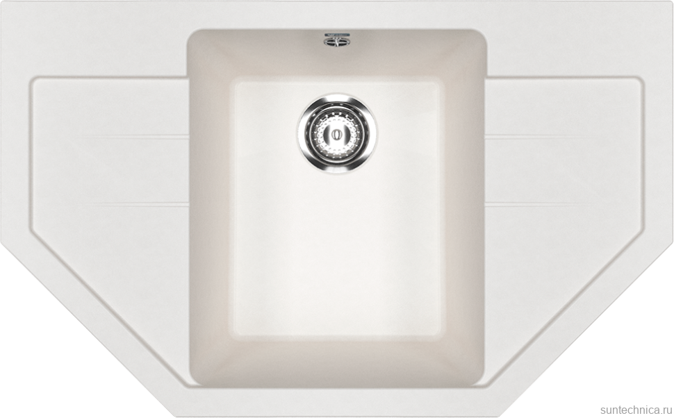 Мойка кухонная Ulgran U-609 -341 ультра-белая