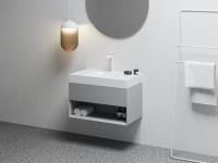 Тумба с раковиной Ravak Lite SD 80 дымчато-серая