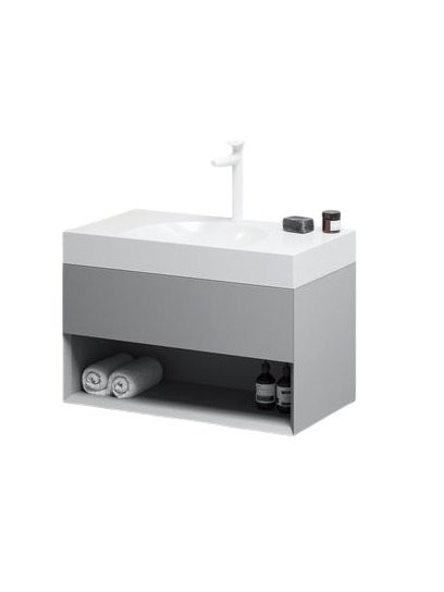 Тумба с раковиной Ravak Lite SD 80 дымчато-серая