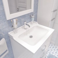 Мебель для ванной комнаты STWORKI Хальмстад 65 белая