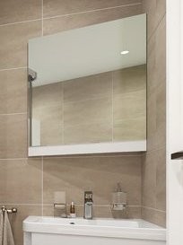 Угловой зеркальный шкаф Ravak 10° 65 R глянцевое белое