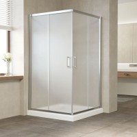 Душевой уголок Vegas Glass ZA Tur Novo 120 08 10 профиль глянцевый хром, стекло сатин